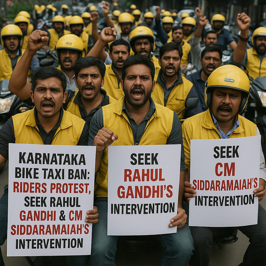 Karnataka Bike - Taxi Protest
