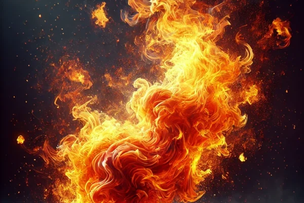 Representational Image flames of fire