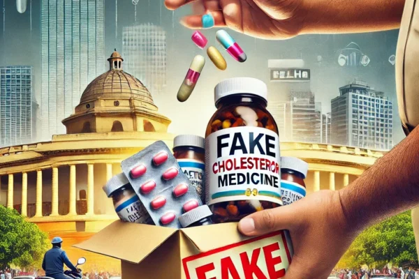a crackdown on fake medicines in Delhi