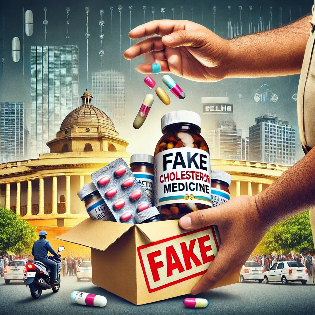 a crackdown on fake medicines in Delhi