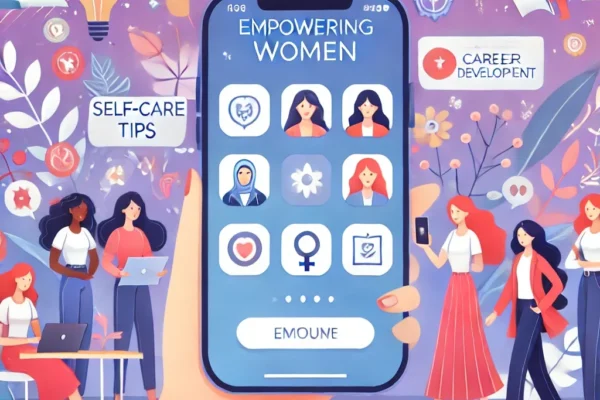 new mobile app called 'Empowering Women'