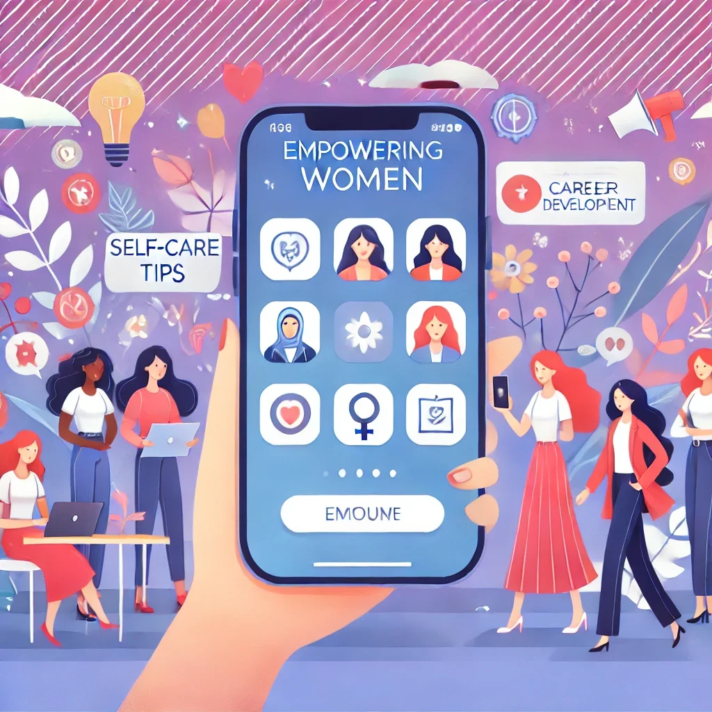 new mobile app called 'Empowering Women'