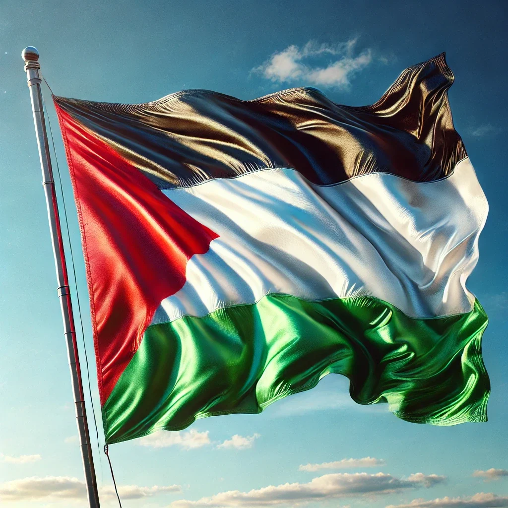 the Palestinian flag