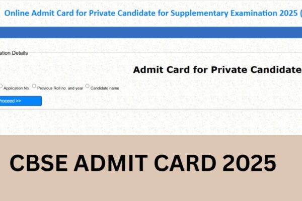 CBSE Supplementary Admit Card 2025 Released for Class 10th & 12th – Get Your Hall Ticket Now CBSE Admit card 2025
